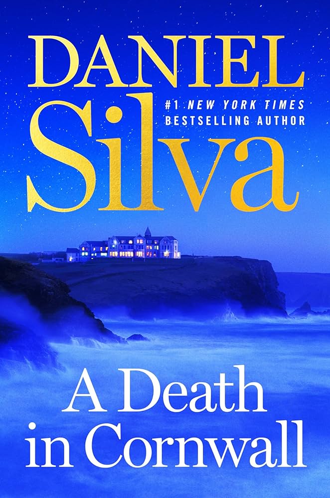 A Death in Cornwall by Daniel Silva Book Cover Graphic