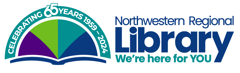 65th Anniversary Logo for the Northwestern Regional Library system