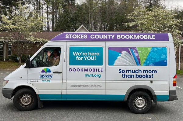 Side view of NWRL Surry County Bookmobile