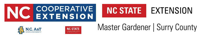 NC Cooperaative Extension Logo with NC State Master Gardener Logo