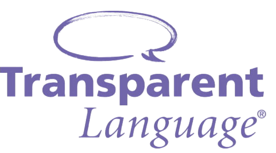 Transparent Language Logo with empty speech bubble